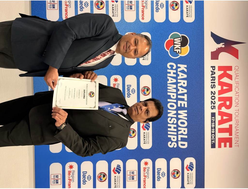 Punjabs Jagmohan Vij achieves the distinction of clearing the World Karate Federations Referee A exam